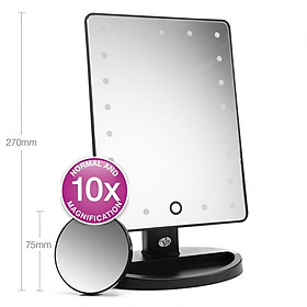 Gương trang điểm hình vuông  RIO-MMSP nhập khẩu chính hãng Anh Quốc (UK)