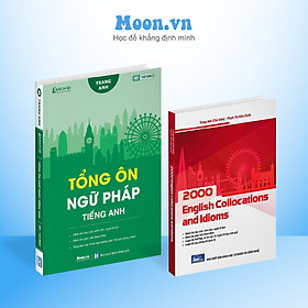 Hình ảnh Combo 02 Sách cô Trang Anh : Tổng ôn ngữ pháp tiếng anh và 2000 English collocation and idioms