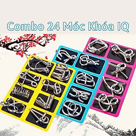 Mua Combo 24 Móc Khóa IQ | Đồ Chơi Phát Triển Trí Tuệ Thông Minh Cho Trẻ  Tư Duy Mở Khóa Loại Tốt Không Gỉ