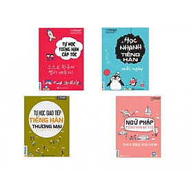 Combo Ngữ Pháp Tiếng Hàn Bỏ Túi + Tự Học Giao Tiếp Tiếng Hàn Thương Mại + Tự Học Tiếng Hàn Cấp Tốc + Học Nhanh Tiếng Hàn Mỗi Ngày