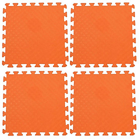 Bộ 4 tấm Thảm xốp lót sàn an toàn Thoại Tân Thành - màu cam 50x50cm
