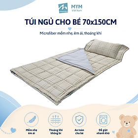 Túi ngủ cho bé MYM kích thước 70x150cm chất liệu vải Microfiber nhung