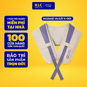 Máy massage cổ vai gáy KLC K-003 Hồng ngoại, giải toả cơn đau nhức