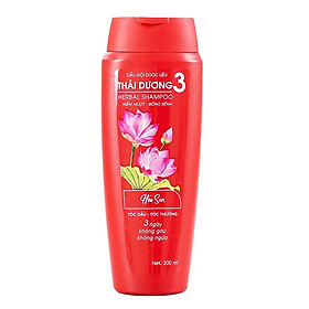 Dầu Gội Dược Liệu Thái Dương 3 Hương Hoa Sen (200ml)