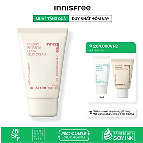 Gel dưỡng ẩm sáng da từ hoa anh đào đảo Jeju innisfree Cherry Blossom Jelly Cream 50ml