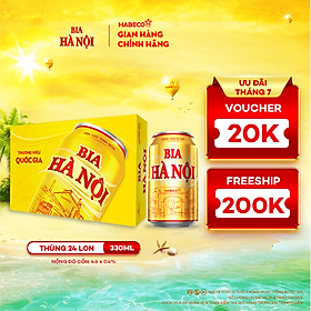 Bia Hà Nội - Thùng 24 lon 330ml