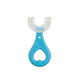 Bàn chải đánh răng trẻ em chất liệu silicon mềm, hình chữ U xoay 360 cho bé từ 2-6 tuổi