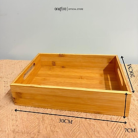 Mua Khay tre ONGTRE cao cấp đựng đồ đa năng  tiện lợi