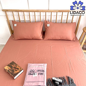 Bộ Ga Gối Cotton Đũi Tici Cao Cấp Nhiều Màu