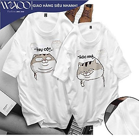 Áo Thun Cặp Đôi CouPLe, Có Bigsize Từ S Đến 8Xl, Form Slimfit, Cotton Thoáng Mát, ATTY15- Thời Trang Waoo