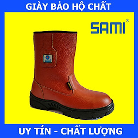 Mua  Hàng Chính Hãng  Ủng Bảo Hộ Mũi Đế Thép Sami  Chất Da Thật  Chống Va Đập Mạnh  Chống Đâm Xuyên  Chống Trơn Trượt