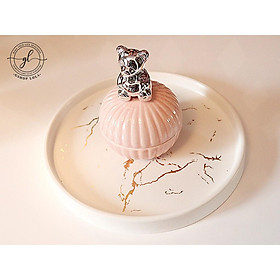 Mua Khay gốm sứ vân đá bày bàn trang điểm  phòng khách  bàn ăn