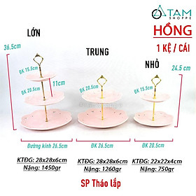 Mua Khay đựng bánh kem cake stand bằng sứ nhiều tầng CSTAND-06