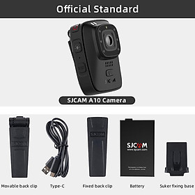 SJCAM Body Camera A10 Wifi Gyro Stabilization Infrared Security Night Vision IP65 Waterproof DVR Cam Sports Video Action Cameras Color: Official standard