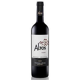 Rượu vang đỏ Terrazas Altos Malbec 13.5% - 15.5% 750ml - Không hộp