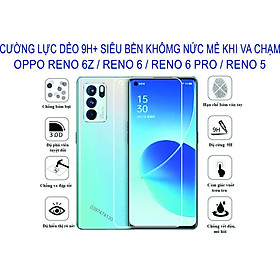 Cường lực dẻo dành cho OPPO Reno 6 / Reno 6z / Reno 6pro / reno 5 / reno 4 Bảo vệ màng hình chống va đập chống trầy xước