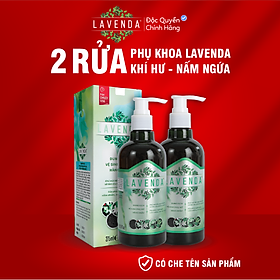 Combo 2 chai rửa LAVENDA làm sạch sâu, khử mùi hôi, khí hư, phòng ngừa bệnh phụ khoa (Lavenda 275ml/chai)