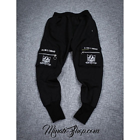 Quần Jogger Đen A.I.M.S. SQUAD Phản Quang