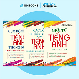 Hình ảnh Combo 3 Cuốn: Cụm Động Từ + Giới Từ + Các Lỗi Thường Gặp Trong Tiếng Anh