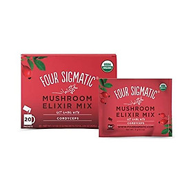 Four Sigmatic Cordyceps Mushroom Elixir, USDA Organic, Energize, Vegan, Paleo, 20 Count