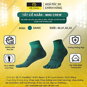 Tất Xỏ Ngón Chạy Bộ OFFICE CHILL Vớ Chuyên Thể Thao Xỏ 5 Ngón Chân Chống Phồng Rộp Vải Coolmax