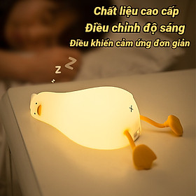 Mua Đèn ngủ hình vịt dễ thương đèn ngủ cảm biến vịt chất liệu cao cấp điều chỉnh độ sáng