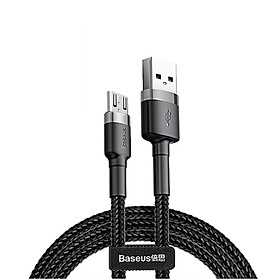 Cáp sạc nhanh Cafule Micro USB Cho Smartphone Android 2.4A/Quick charge 3.0 1m - Hàng nhập khẩu
