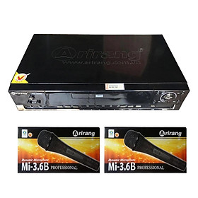 Mua Đầu Karaoke Arirang AR-36MI (Đen) + 2 Micro Arirang 3.6B - Hàng Chính Hãng