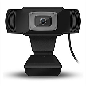 Webcam HXSJ A870 USB 480P tiêu cự cố định tích hợp Micrô hấp thụ âm thanh cho Máy tính để bàn Máy tính xách tay -Màu đen