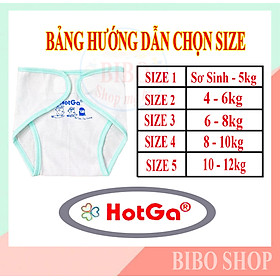 SET 5 TÃ DÁN HOTGA VẢI COTTON CHO BÉ SƠ SINH