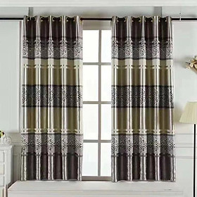 Mua Rèm cửa vải dày đẹp cao 2m châu âu sọc hoa kèm hình thật