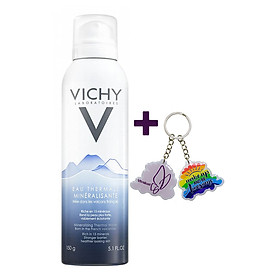 Nước Xịt Khoáng Dưỡng Da VICHY Mineralizing Thermal Water (150ml) - TẶNG MÓC KHÓA