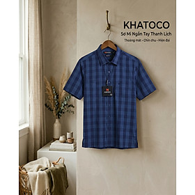 Áo sơ mi tay ngắn nam Khatoco Sale 350K ( giá tem 438k)
