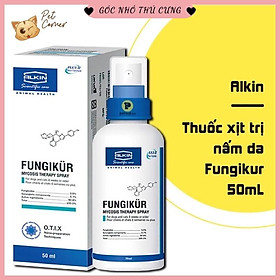 Xịt nấm ngứa, ve rận, ghẻ ngứa và viêm da cho chó mèo Fungikur (50ml)