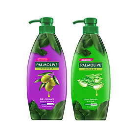 Bộ 2 dầu gội Palmolive 600ml Nha đam và Keratin kết hợp quả ô liu 600ml