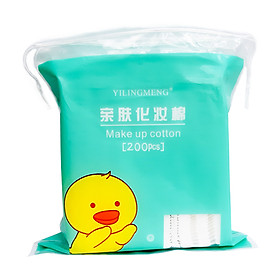 Bông Tẩy Trang LINE FRIENDS Gấu Vịt Thỏ Make Up Cotton 200 Miếng