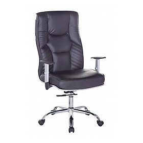 Ghế Trưởng Phòng Tay Điều Chỉnh Chân Thép Mạ Cao Cấp IBIE IB205B - Đen