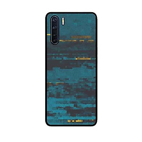 Ốp Lưng in cho Oppo A91 Mẫu NỀN Xanh Cổ Điển - Hàng Chính Hãng