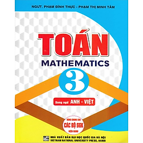 Sách - Toán Mathematics 3 Song ngữ Anh - Việt