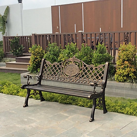 Mua Ghế băng công viên nhôm đúc màu nâu GCV-06N