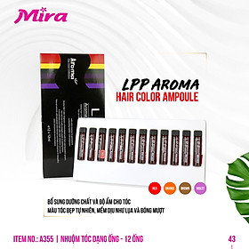 Nhuộm Tóc Dạng Ống Aroma LPP Aroma Hair màu sắc Ampoule (12 Ống) A355