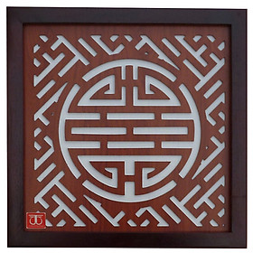Mua Tấm chống ám khói hương bàn thờ mẫu chữ Thọ khung nâu đen - TL307