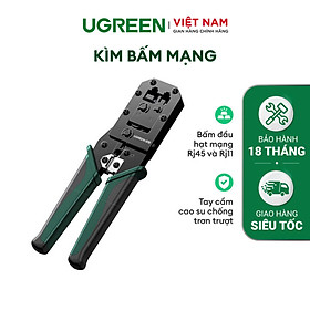 Mua Kìm bấm mạng UGREEN | Bấm đầu hạt mạng Rj45 và Rj11 | Tay cầm cao su chống trơn trượt | Hàng chính hãng | Bảo hành 18  tháng | 70683 10952