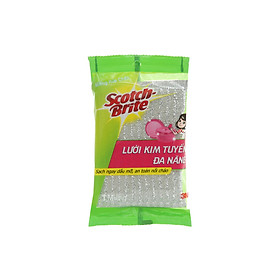 Quà tặng không bán) Combo miếng rửa chén 3x scrub và miếng rửa chén kim tuyến glitter