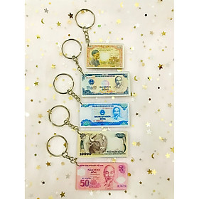 (SET 5) 05 cái Móc Khóa Hình Tiền Cổ Việt Nam qua các thời kỳ - gồm các mẫu trong hình