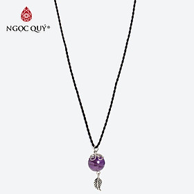 Dây chuyền đá thiên nhiên charm lá - Ngọc Quý Gemstones
