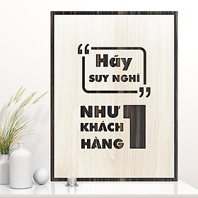 Mua Tranh tạo động lực TBIG015 - Hãy suy nghĩ như một khách hàng️️