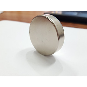 Nam châm viên trắng đất hiếm 50x10mm