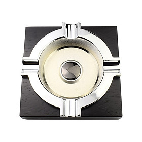 Mua Gàn Tàn Xì Gà Gỗ Và Inox Bốn Điếu HB-3016