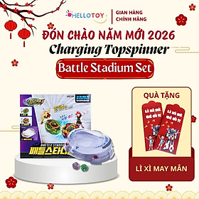 Bộ Đồ Chơi Đấu Trường Con Quay CHARGING TOP SPINNER Battle Stadium Set (dành cho 2 người chơi)